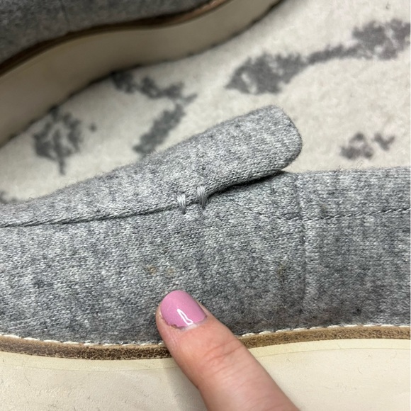 VINCE Zeta Grey Flannel Platform Oxford Loafers - Picture 11 of 11